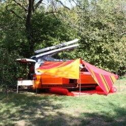 VERBINDBARES SONNENSEGEL ZIP-PROTECT CANVAS SINGLE - Tarp -Camping Freien 5637945741 m connectable tarp zipprotect canvas single bent 24