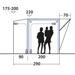 Outwell PARKVILLE 200SA - Busvorzelt -Camping Freien 5638031663 m parkville 200sa outwell 24