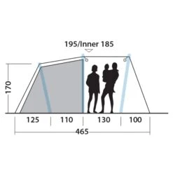Outwell STARHILL 4A - Familienzelt -Camping Freien 5638031667 r starhill 4a outwell 24