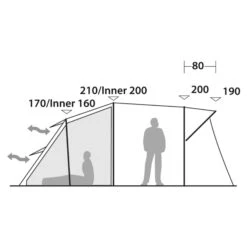 Robens WOLF MOON TC 5XP - Familienzelt -Camping Freien 5638032237 i wolf moon tc 5xp robens 24